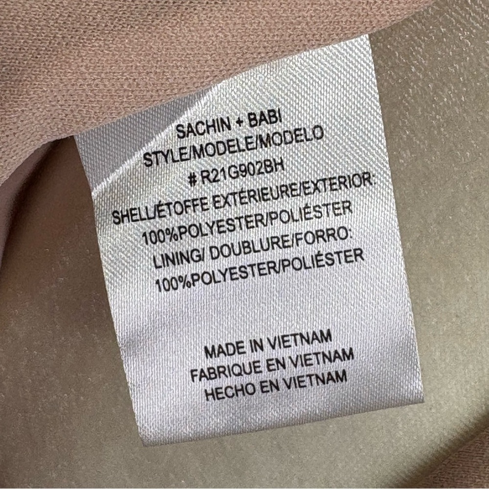 NWT BHLDN Sachin & Babi Tansy Satin Charmeuse Maxi Dress Pink Nude Blush Size 6 - Picture 12 of 16